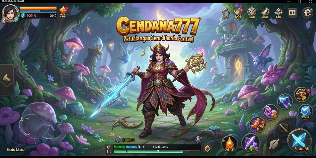 Screenshot utama CENDANA777 menampilkan aksi seru dalam petualangan menegangkan.