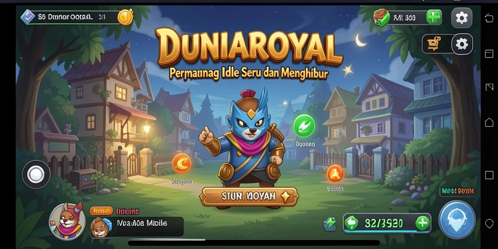 Screenshot menunjukkan gameplay santai DUNIAROYAL yang mengasyikkan.