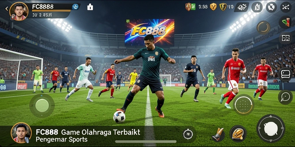 Screenshot FC888 menampilkan gameplay seru olahraga yang mendebarkan.