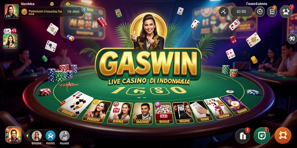 Gameplay seru GASWIN dengan dealer langsung dalam aksi.