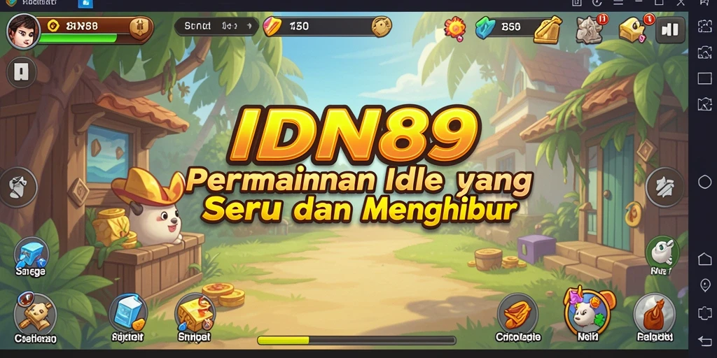 Tangkapan layar permainan IDN89 menampilkan karakter dan aksi Idle yang menarik.