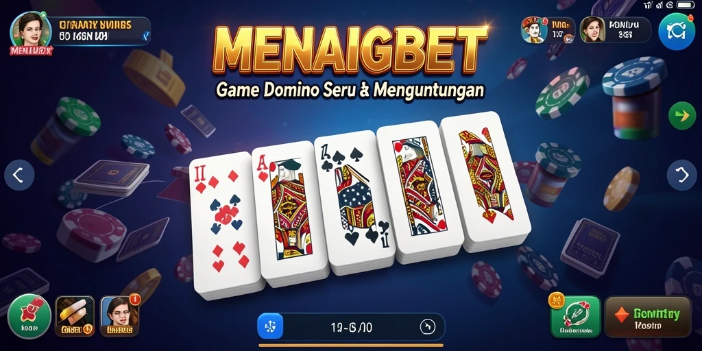 Tampilan seru gameplay DOMINO di MENANGBET.