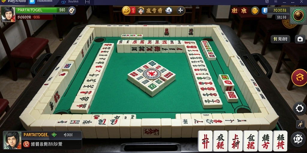 Screenshot PARTAITOGEL menunjukkan gameplay Mahjong yang seru.